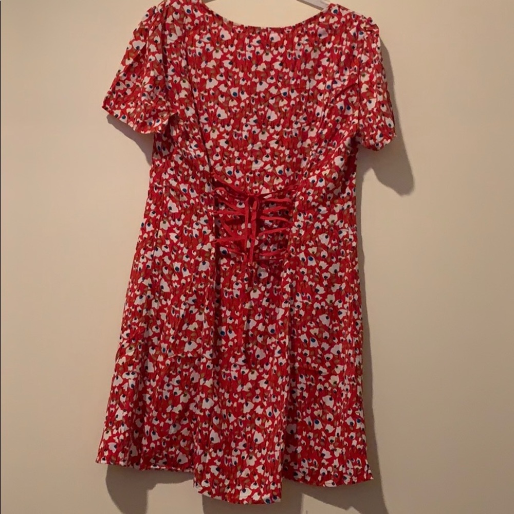 LAST 1 🥰 Red Floral Dress 🥰 - Picture 6 of 6